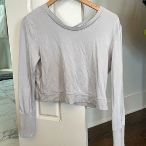 ALO Yoga Criss Cross Crop Sweater